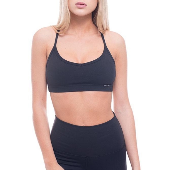 Public myth - cross back cami bra sz sm (black) - Picture 2 of 3